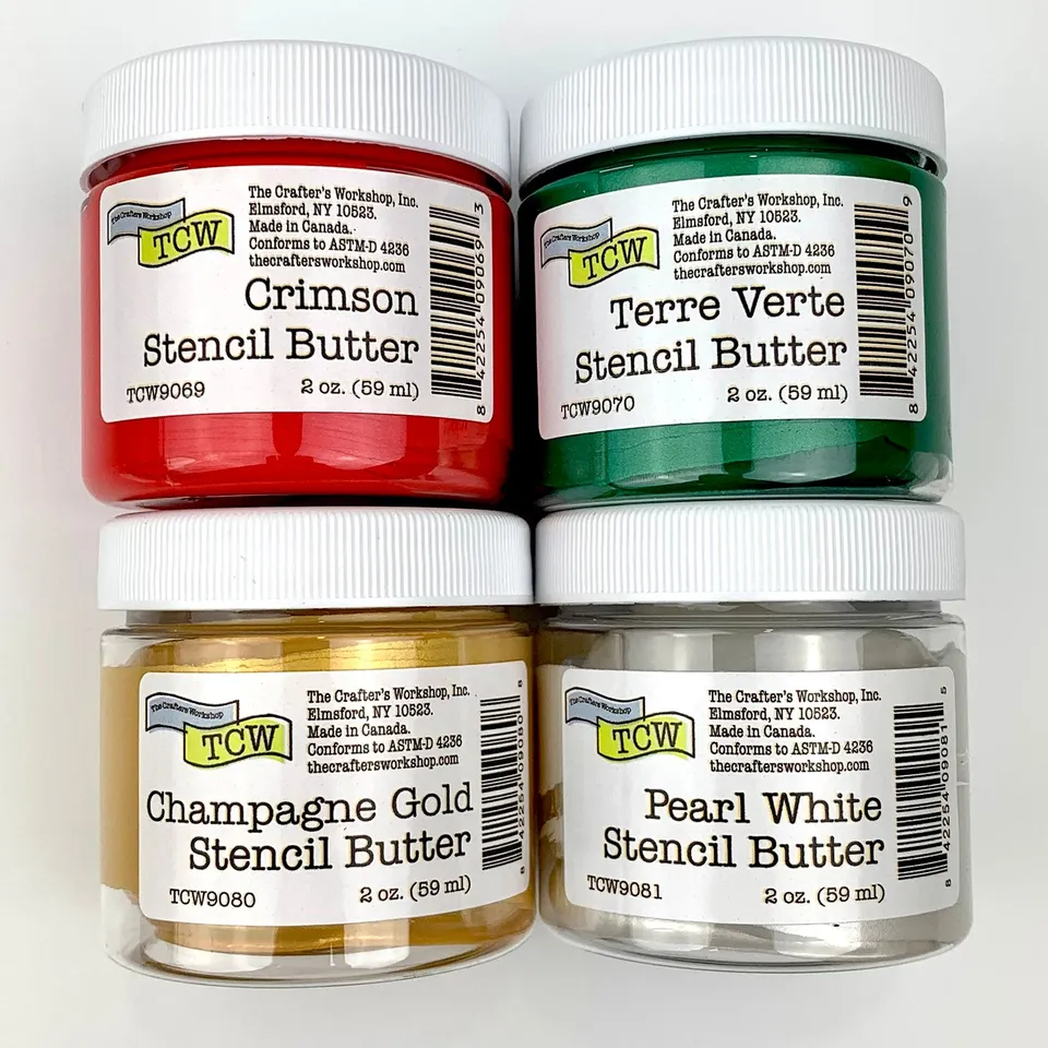 The Crafters Workshop TCW9076 Holiday stencil butter 4-pk