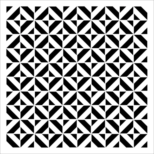 The Crafters Workshop TCW969 Illusions sjablong 6x6 mønster