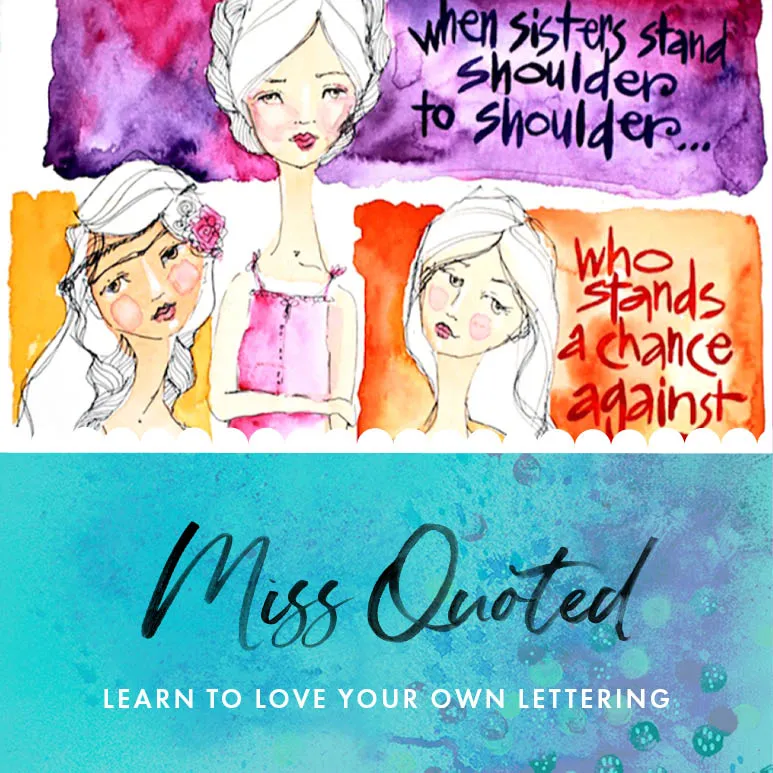 Jane Davenport Miss Quoted bok med sitater til mixed media