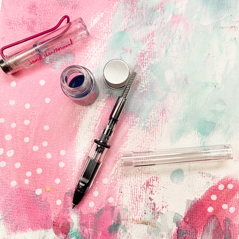 Jane Davenport FUNtain Pen teknisk tusjpenn 3-pk