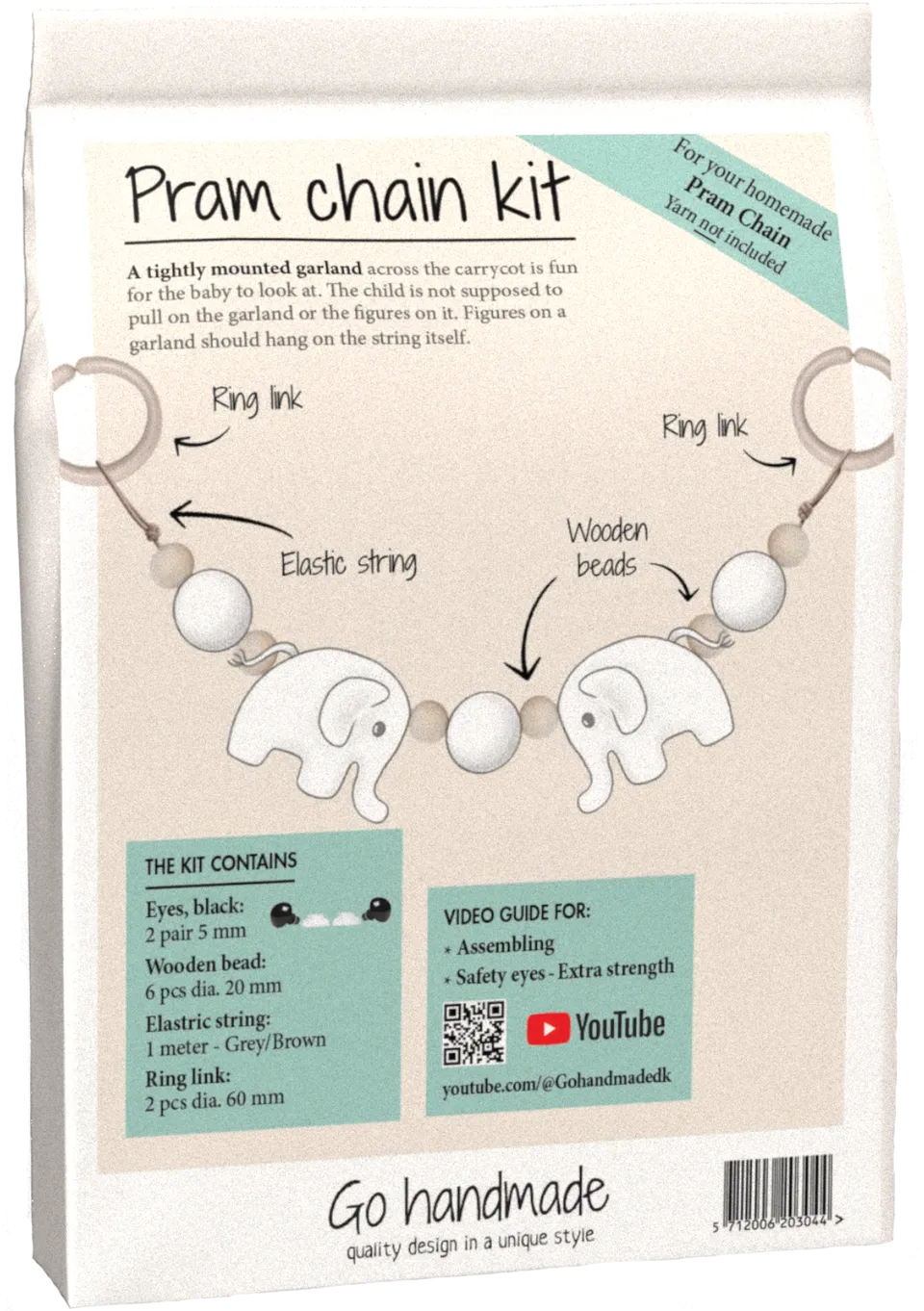 Go Handmade Sensory Kit vognlenke heklesett pram