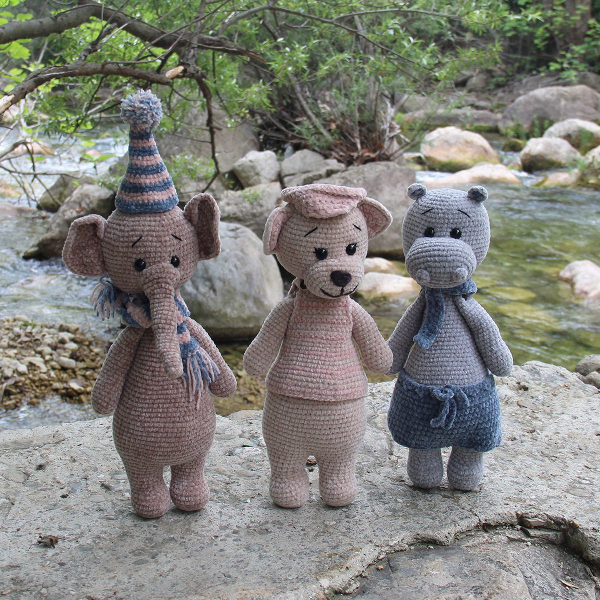Go Handmade À capuche Teddy strikkeoppskrift 1–12 år hettegenser