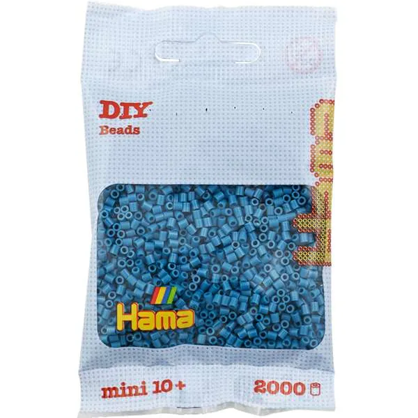 Hama Mini perler petrolblå pose 2000 stk 2,5 mm