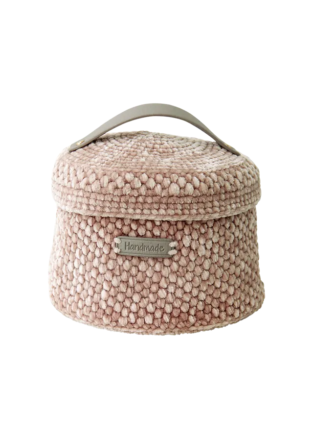 Go Handmade Moss Stitch heklekurv med lokk 20 cm