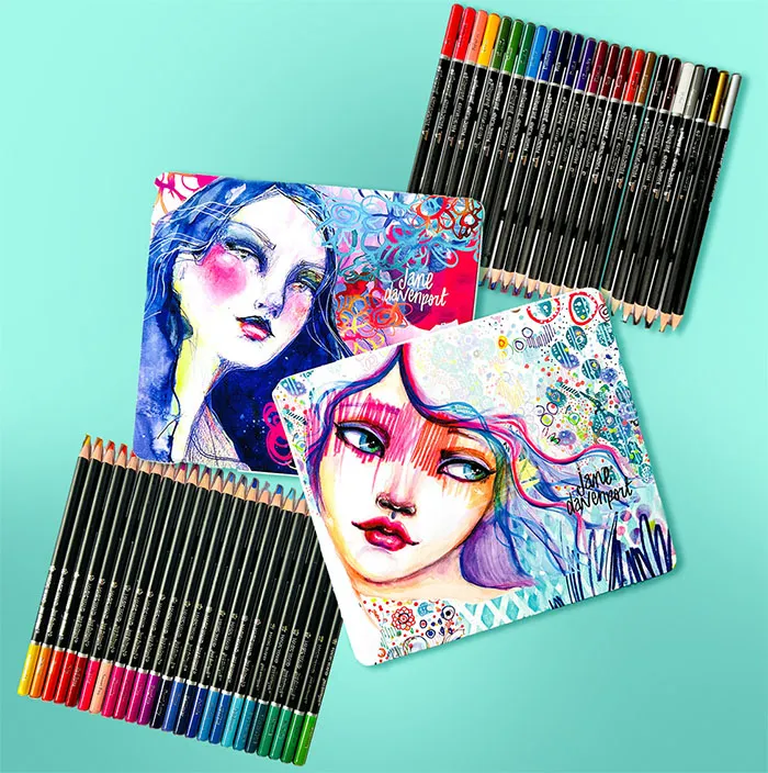 Jane Davenport Magic Wands fargeblyanter 48 stk sett