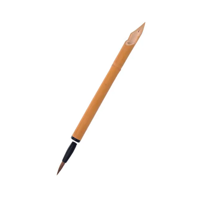 KEM bambuspenn med pensel naturbust kalligrafi