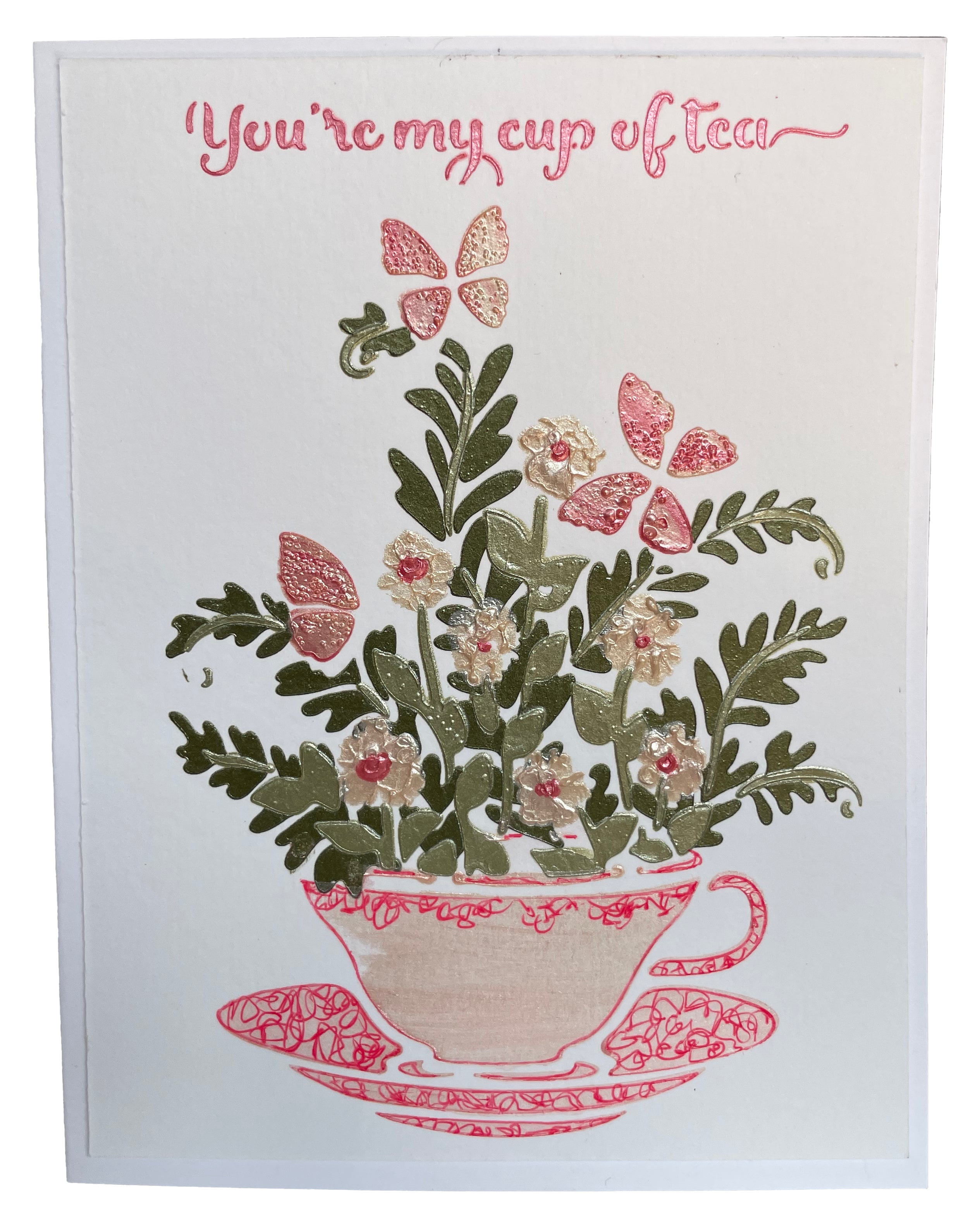 The Crafters Workshop TCW6063 Cup of Tea sjablong lagdelt A2