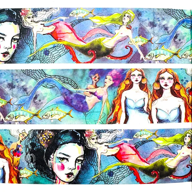 Jane Davenport Mermaid Montage washi tape havfrue