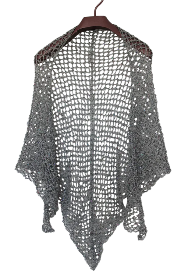 Go Handmade Party deluxe hekleoppskrift paljettsjal