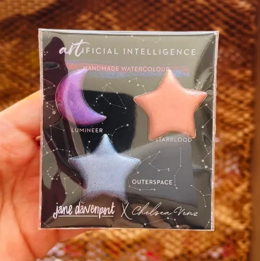 Jane Davenport ARTificial Intelligence SuperShifter akvarell shimmer