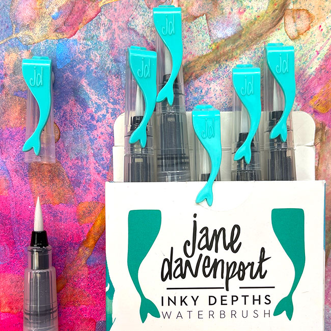 Jane Davenport Inky Depths vannpensel 6 medium