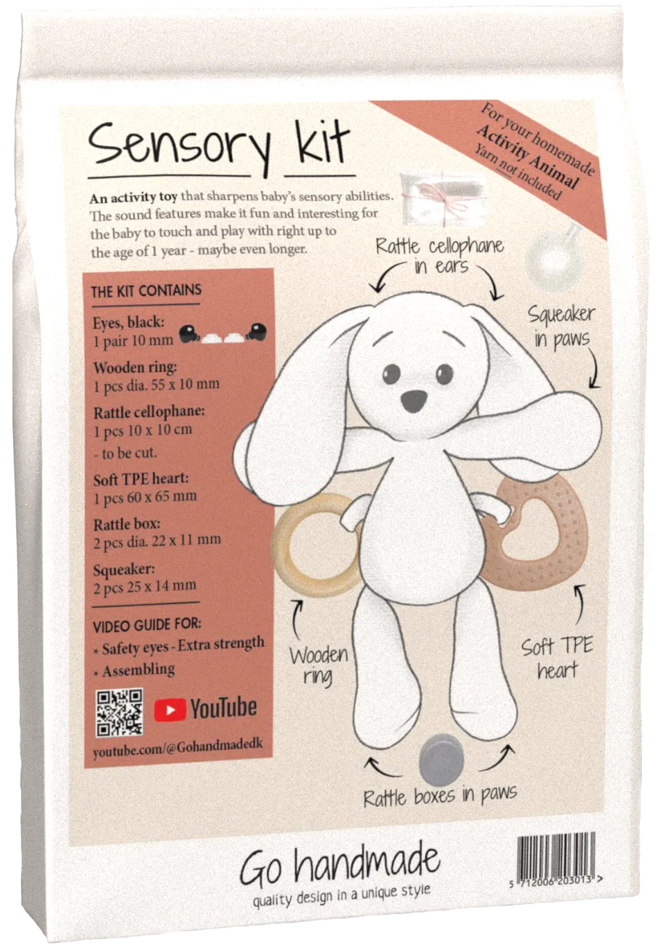 Go Handmade Sensory Kit aktivitetsdyr sansesett