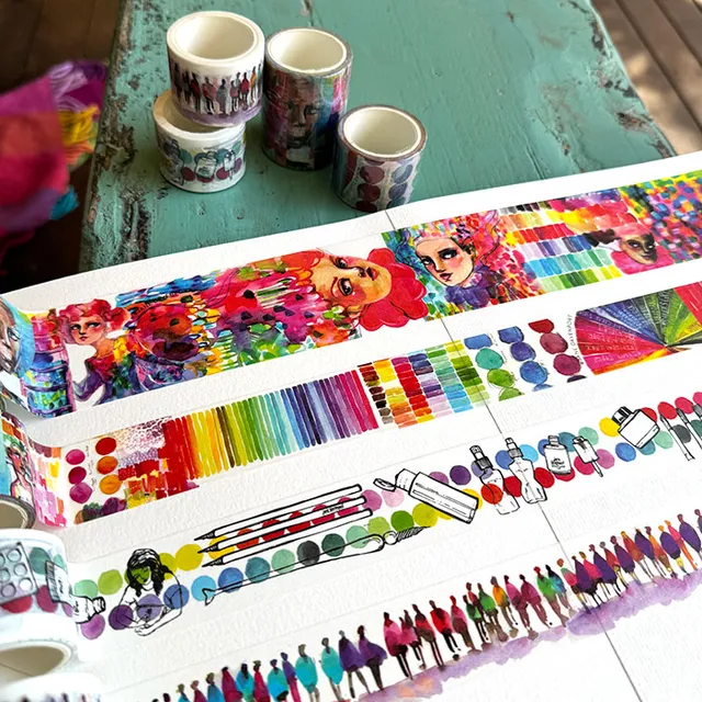 Jane Davenport Lighthearted Washi Set washiteip 4-pakning pastell