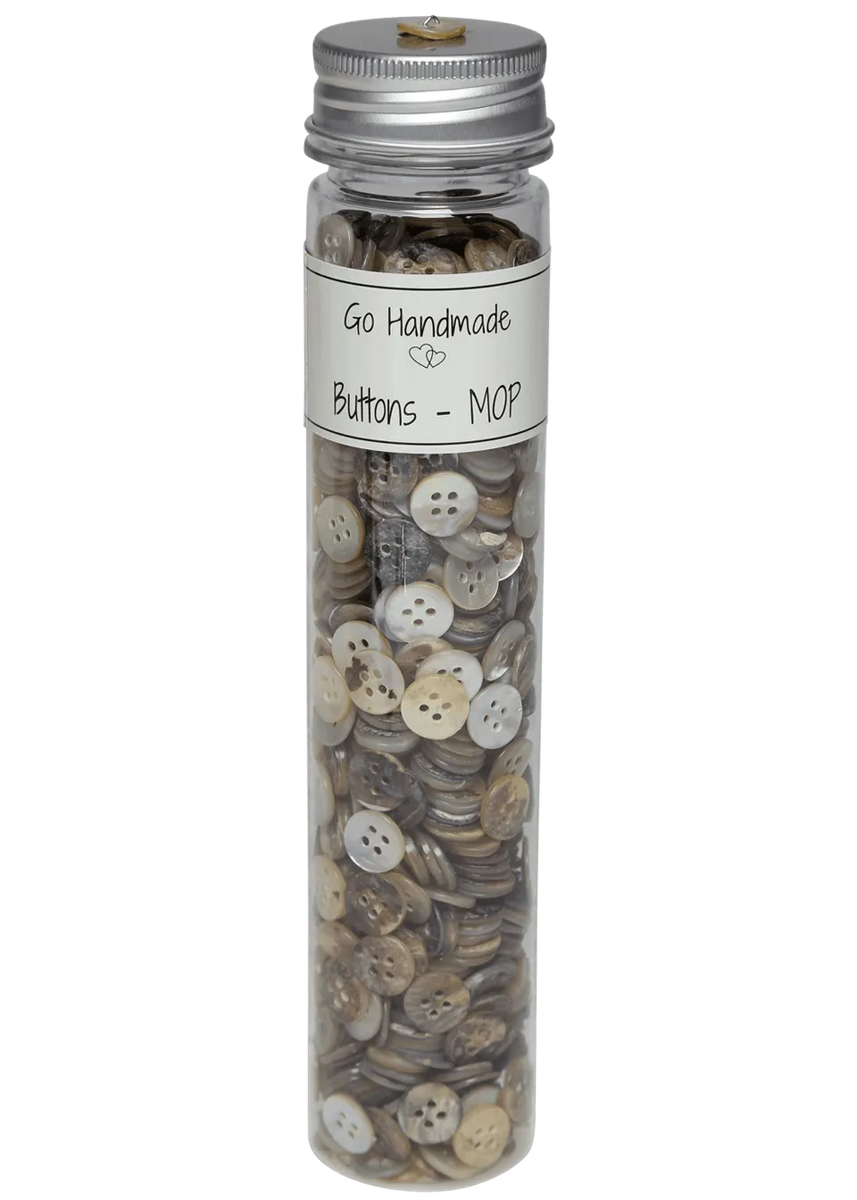 Go Handmade Mother of Pearl knapper 12 mm natur 800 stk