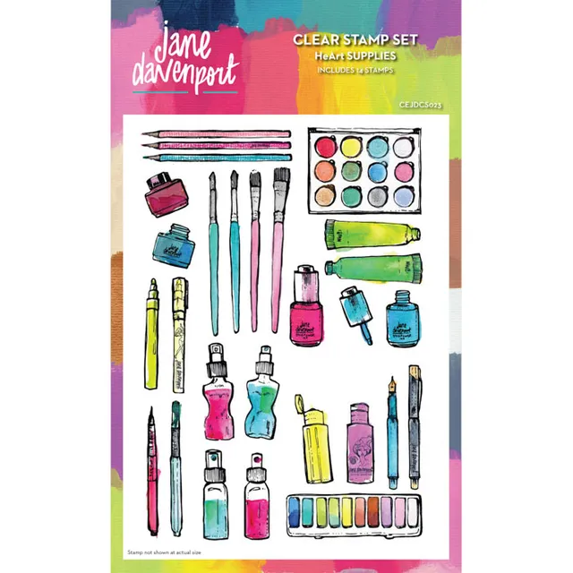Jane Davenport HeART Supplies stempler fargekart