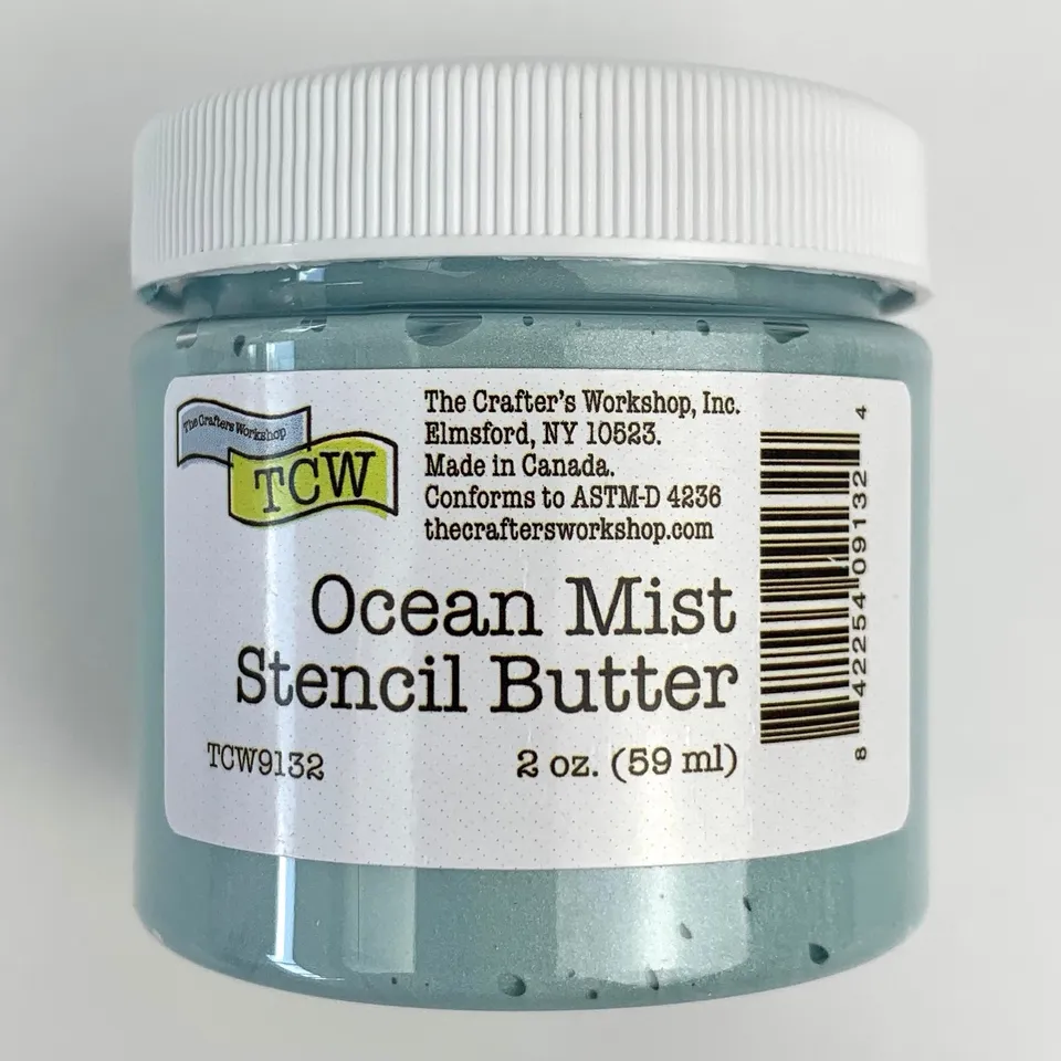The Crafters Workshop Stencil Butter Ocean Mist sjablongpasta 2oz
