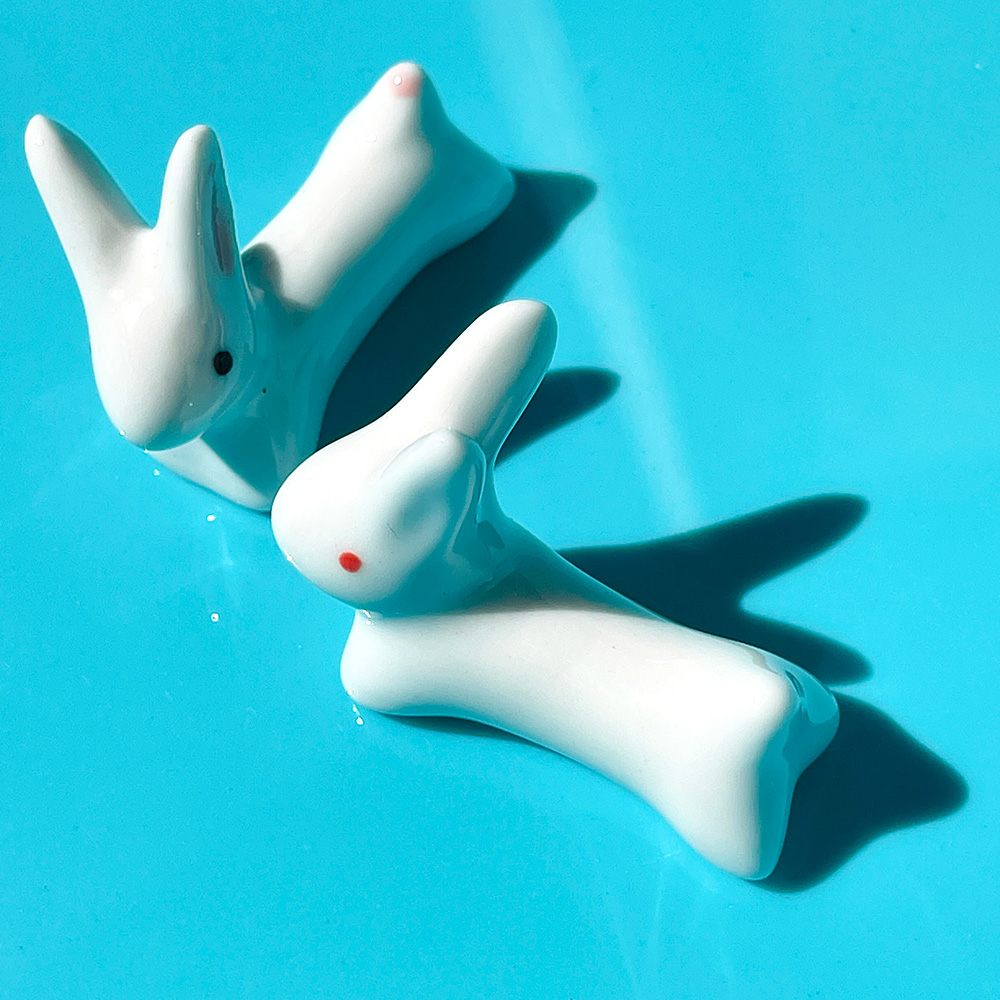 Jane Davenport Bunny penselholder til penn og pensel