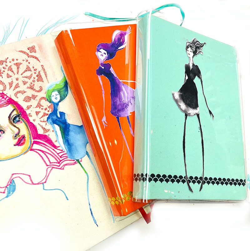 Jane Davenport Mini Fashionistas veggdekor flyttbar