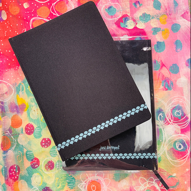 Jane Davenport Dark Arts art journal B5 svart papir