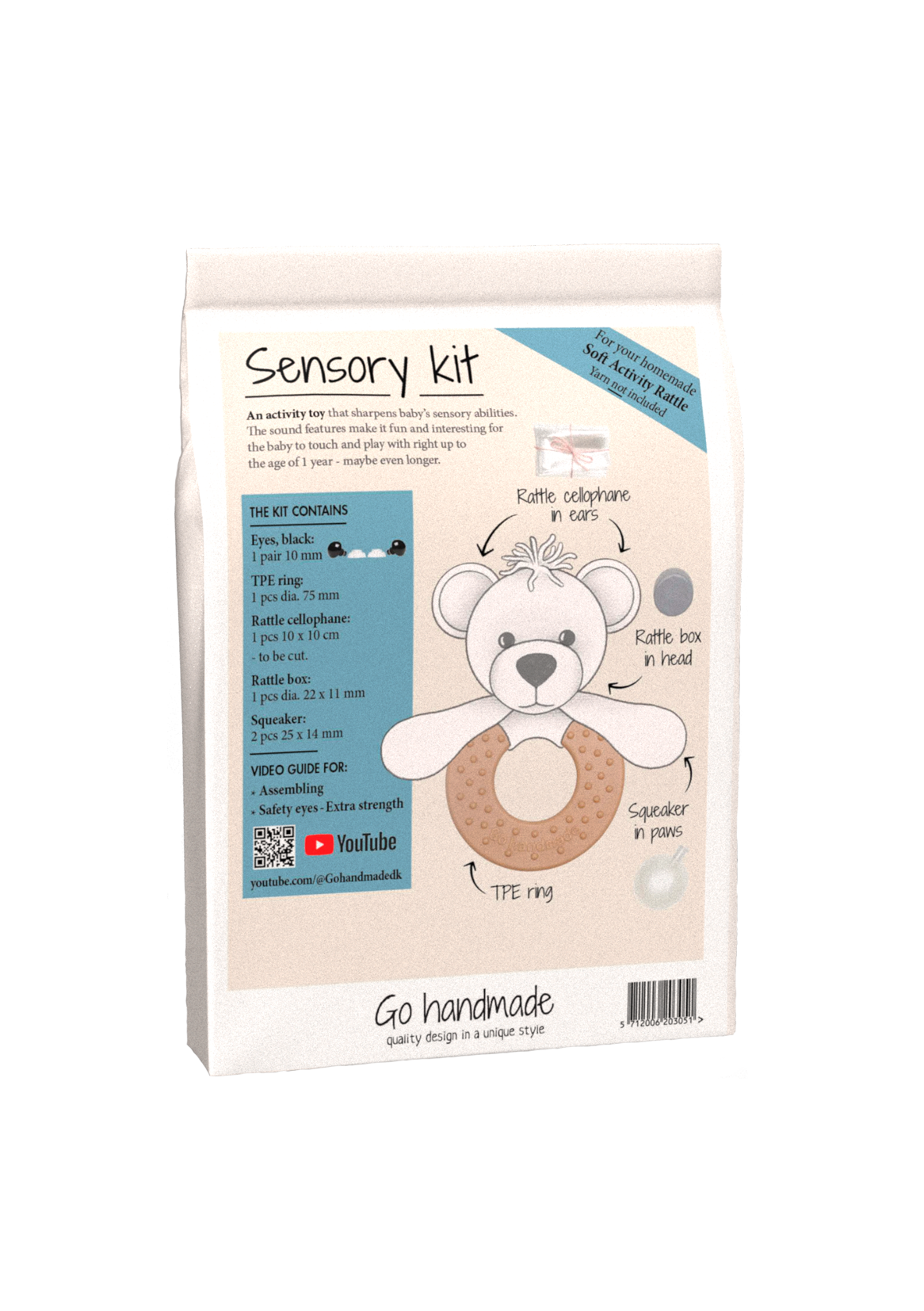 Go Handmade sanseteddy bitering TPE-ring heklesett