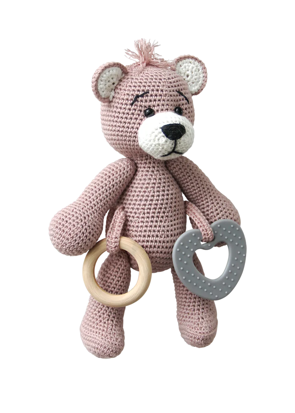 Go Handmade Teddy hekleoppskrift sansebamse 23 cm bambus