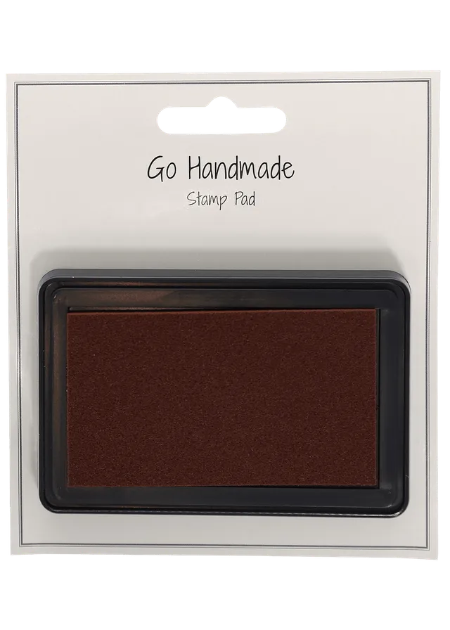 Go Handmade stempelpute brun blekk papirhåndverk