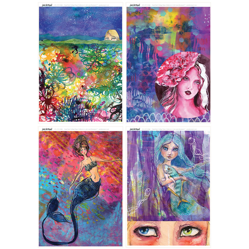 Jane Davenport Sirens Song collageark