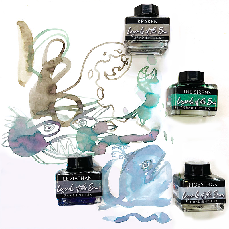 Jane Davenport Legends of the Sea blekk journal sett