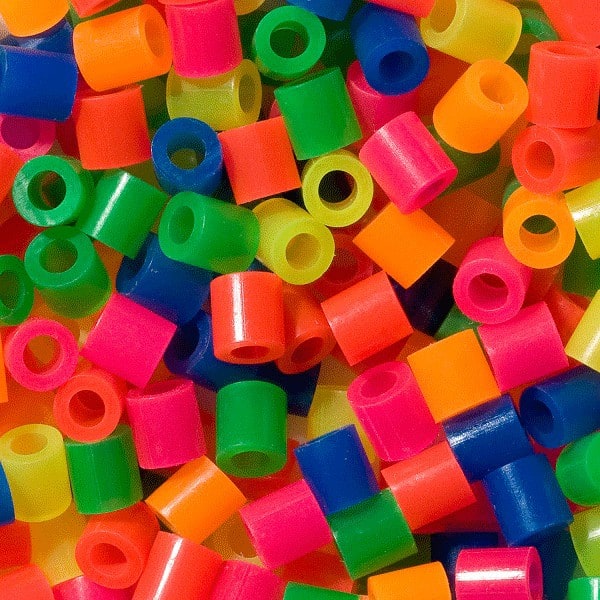 Hama Maxi perler neon mix boks 600 stk 10 mm