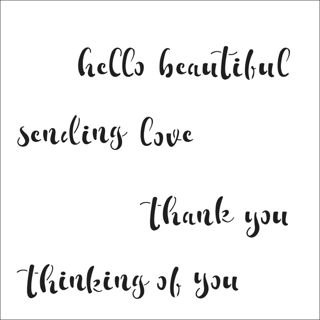 The Crafters Workshop TCW1073 Happy Banner Words sjablong 6x6