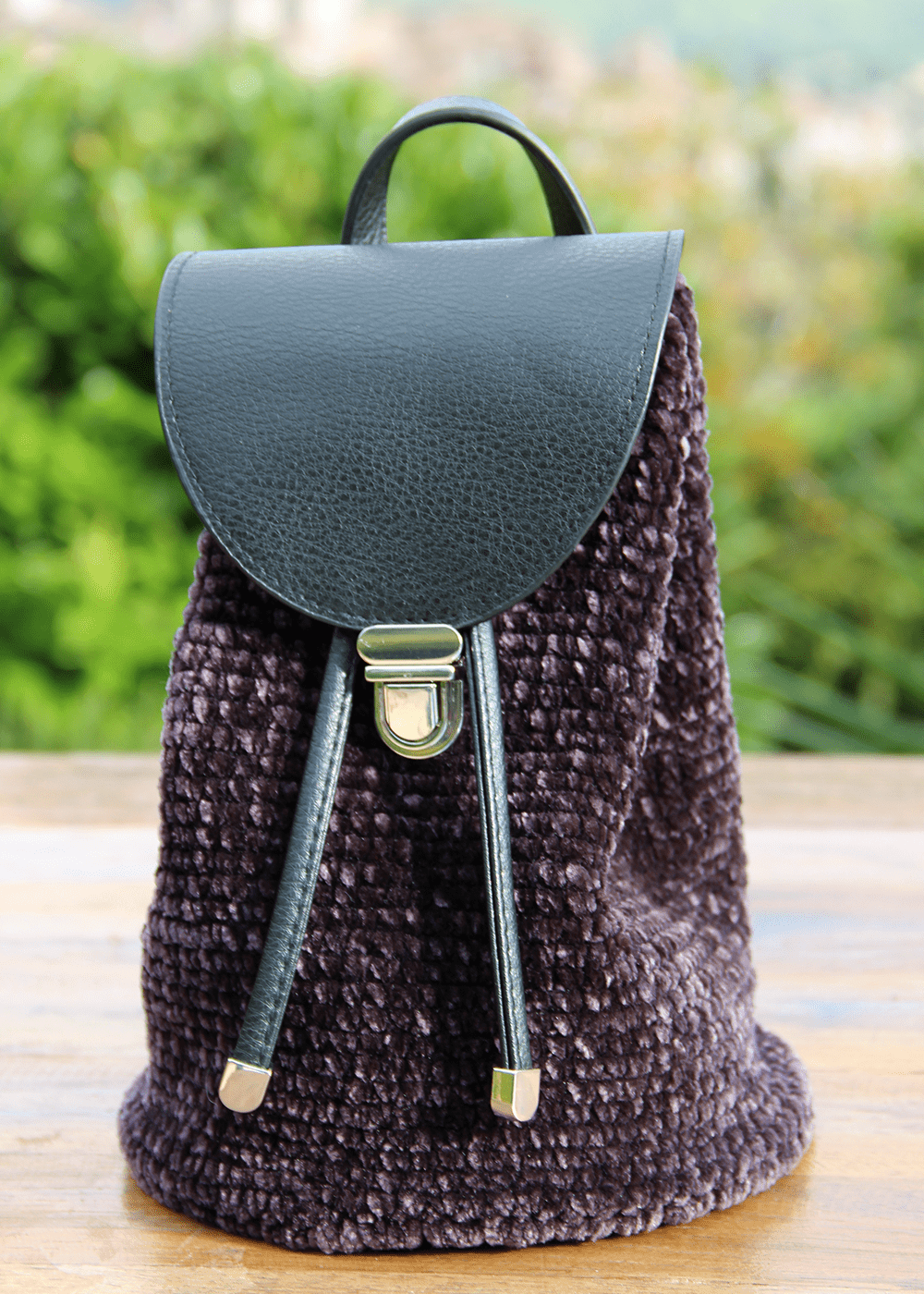 Go Handmade Top flap veskelokk 12,5x18,5 cm PU-skinn