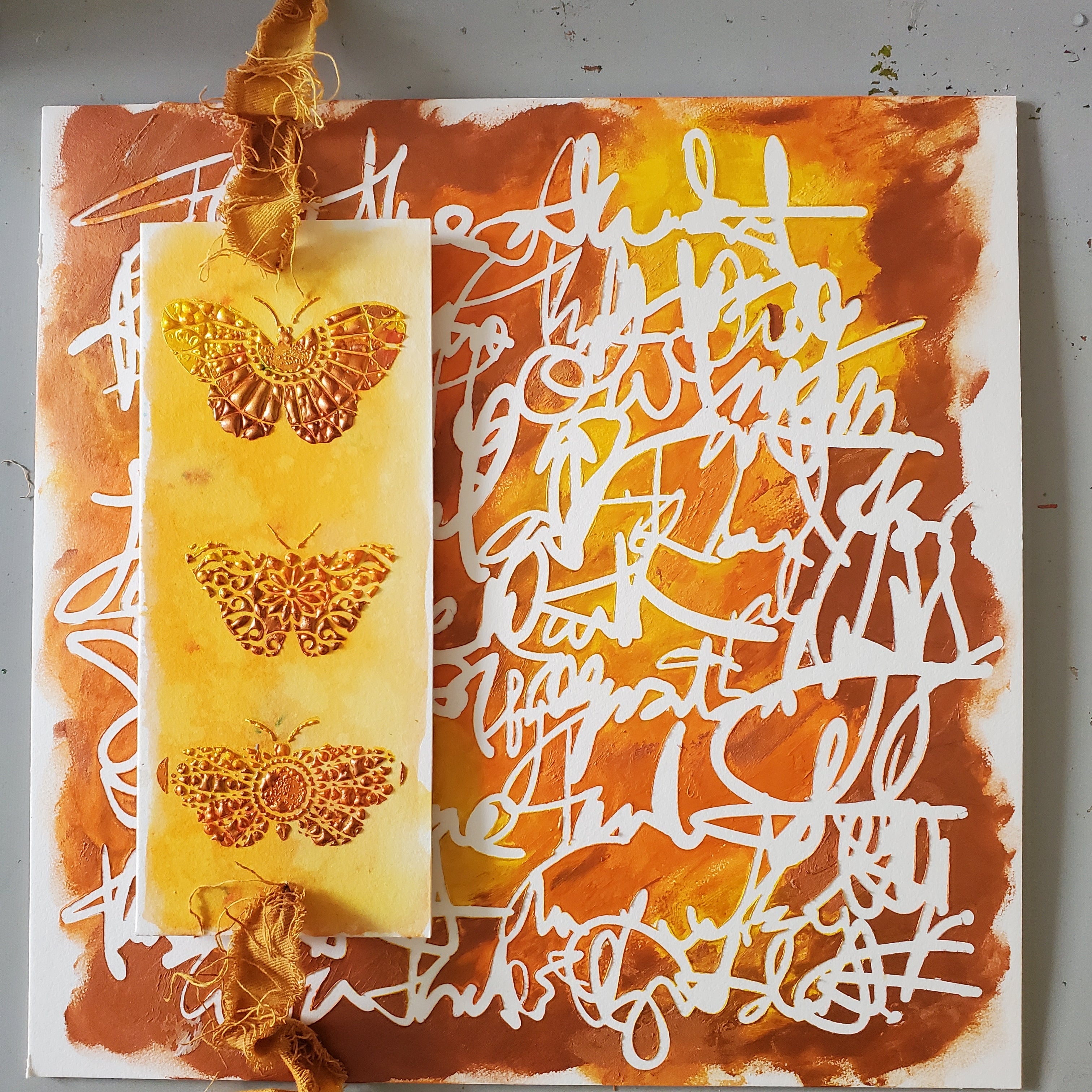 The Crafters Workshop TCW1093 Messy Script sjablong 6x6 skrift