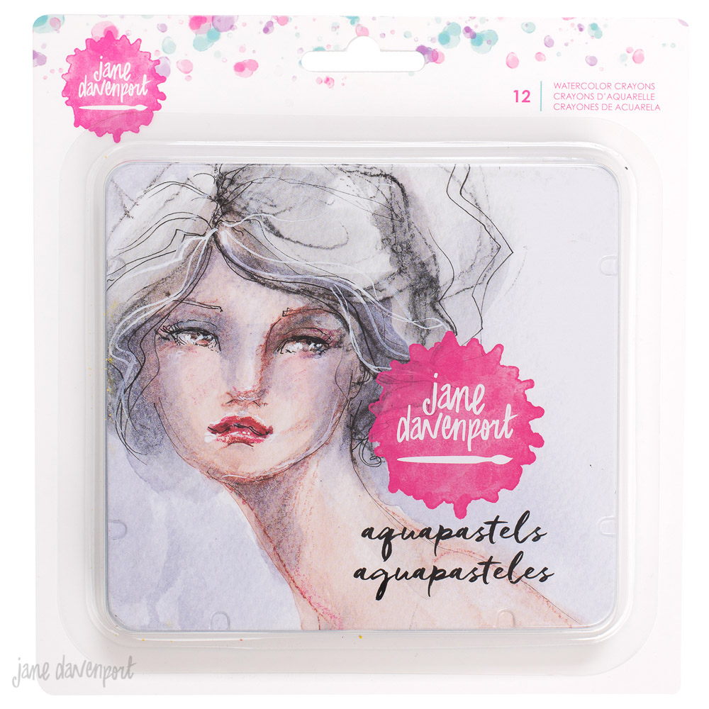 Jane Davenport Aqua Pastels akvarellkritt sett