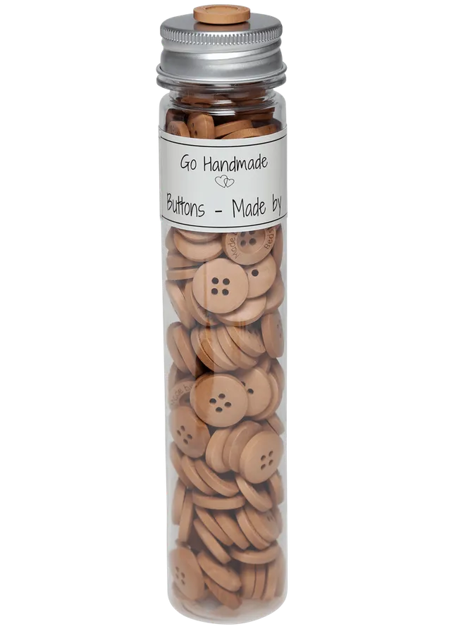 Go Handmade Made by Bedste 18 mm knapper flaske 145 stk