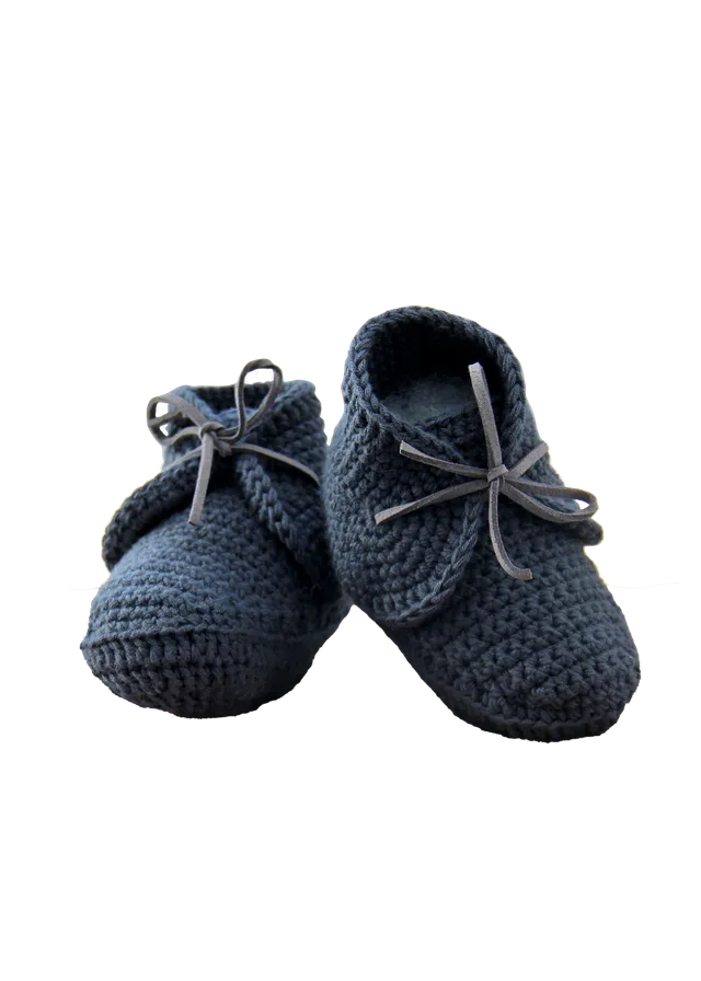 Go Handmade Chaussons Bébé hekleoppskrift babytøfler