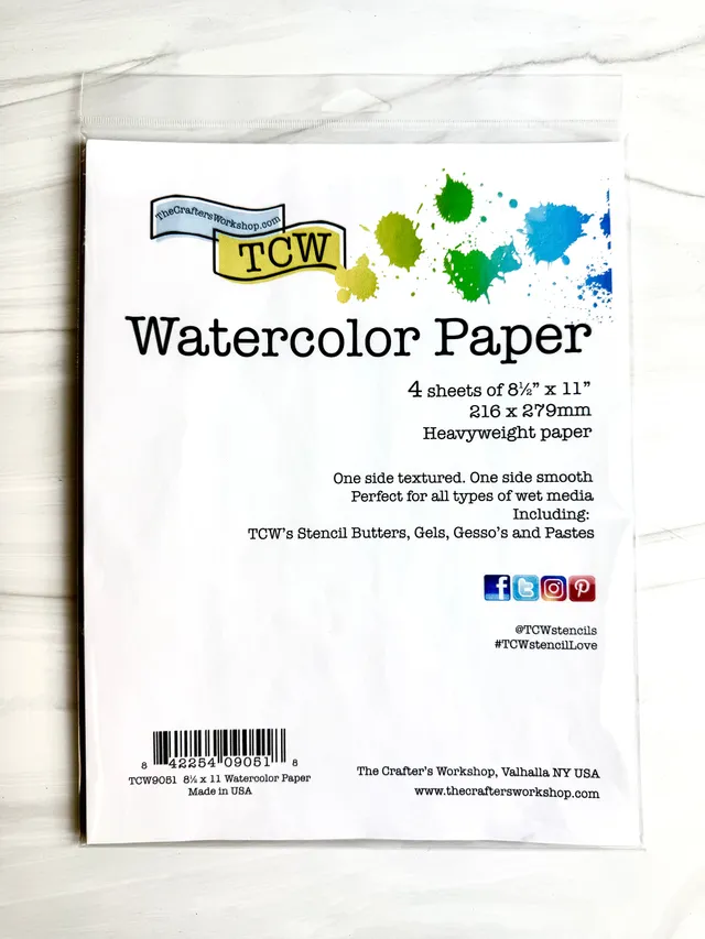 The Crafters Workshop TCW9051 akvarellpapir 4 ark A4
