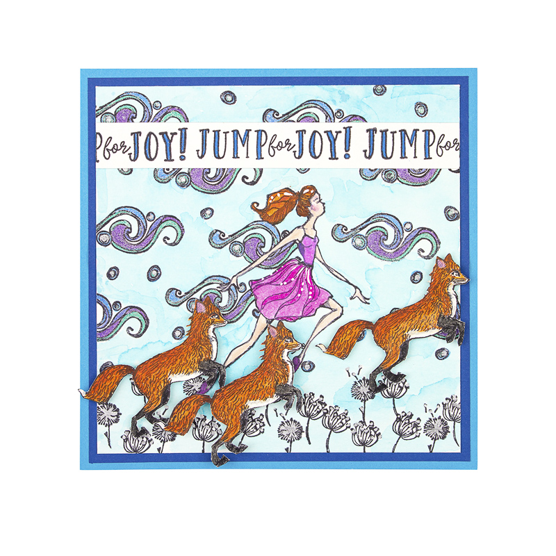 Jane Davenport Fairytale Fox stempel rev