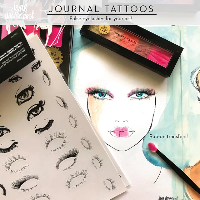 Jane Davenport Masquerade Journal Tattoos rub-on ark