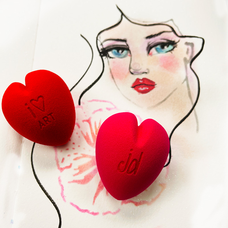 Jane Davenport I Heart Art svamper til blekk og maling