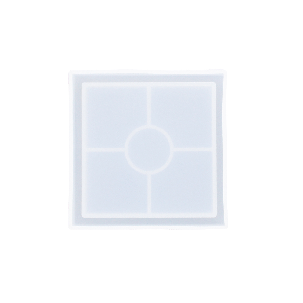 Jesmonite Square Coaster silikonform 10 cm ekstra solid