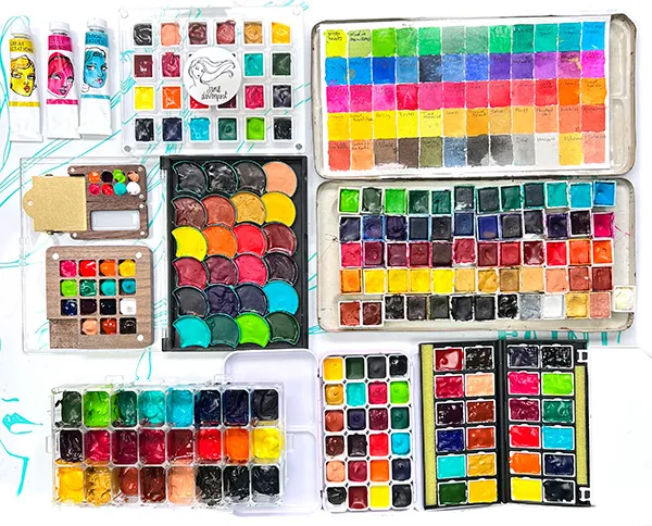 Jane Davenport Paint Palettes malepalett blandepalett