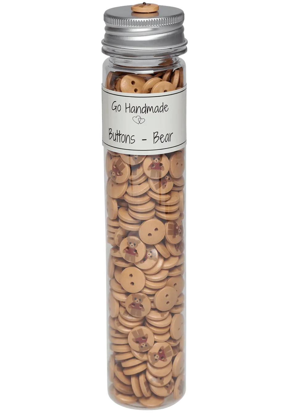 Go Handmade Teddy knapper 13 mm rød 310 stk