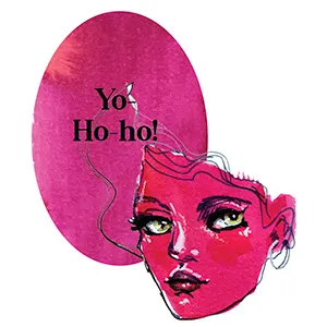 Jane Davenport Yo-Ho-Ho tattooblekk magenta vanntett