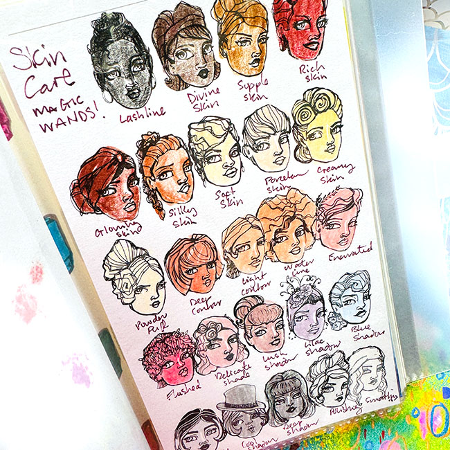 Jane Davenport INKcyclopedia Colour Catalogue prøvehefte 2-pakning