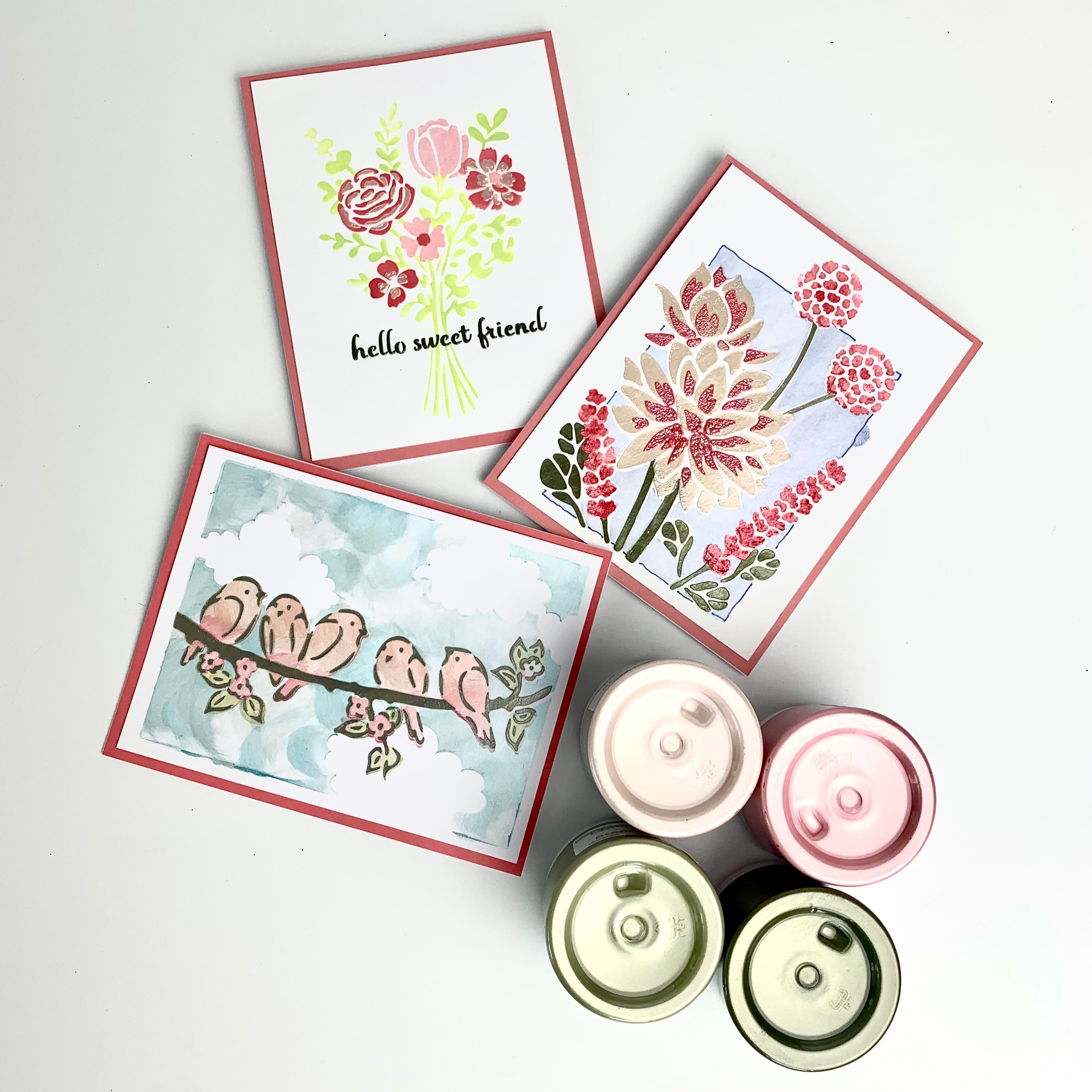 The Crafters Workshop TCW6065 Lotus Bouquet sjablong A2 lagdelt