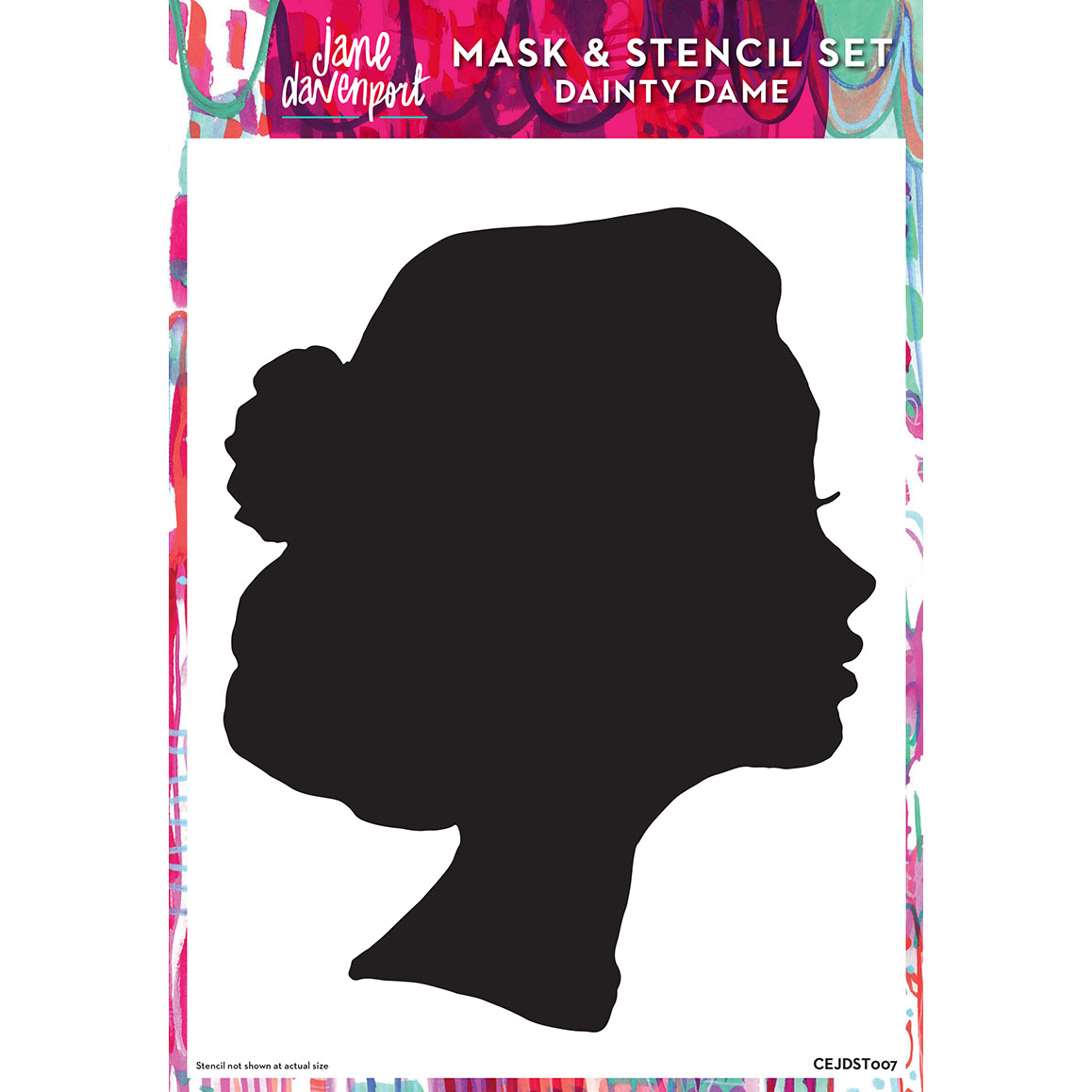 Jane Davenport Dainty Dame sjablongsett 2-delt med maske