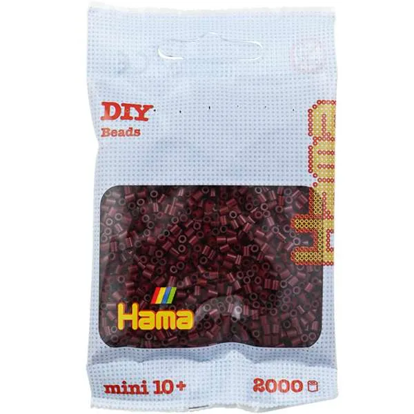Hama Mini perler 2000 burgunder pose