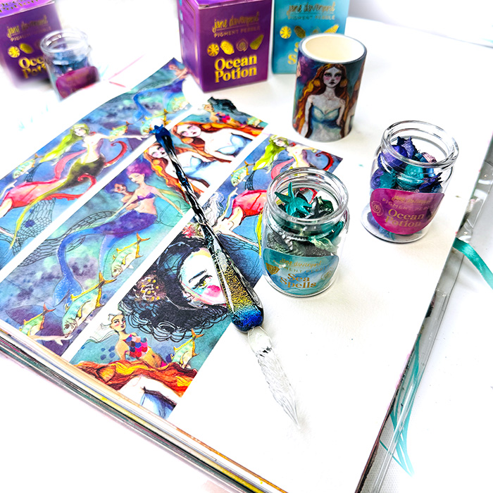 Jane Davenport Mermaid kunstsett havinspirert bundle