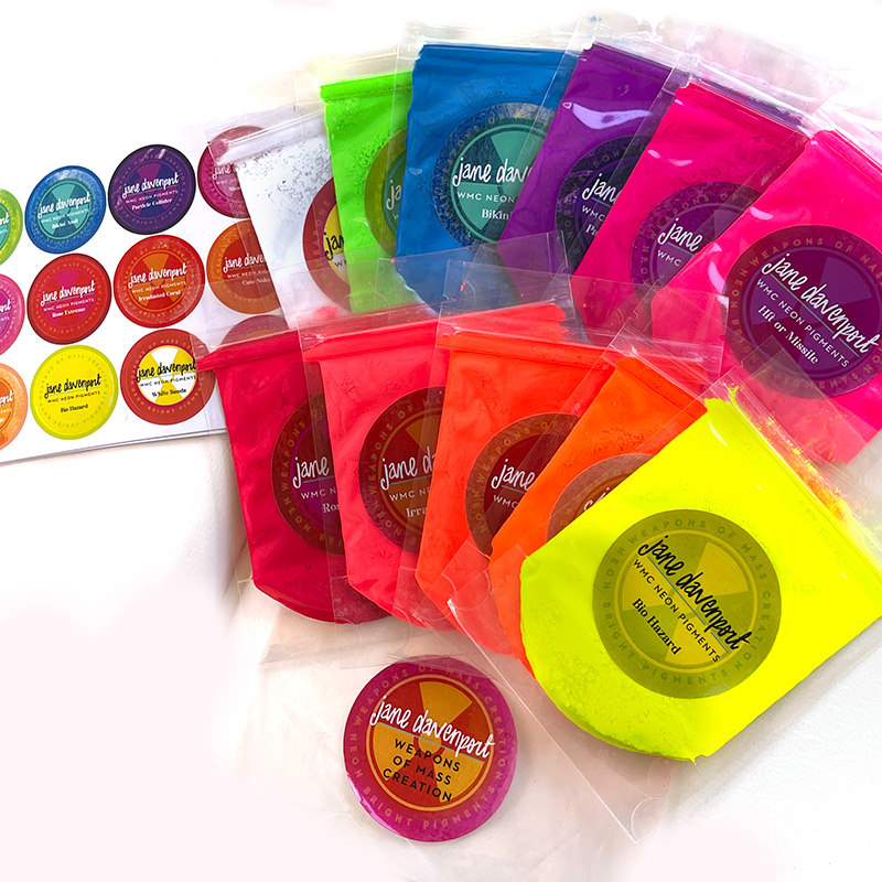 Jane Davenport Neon Pigments pigmentpulver selvlysende