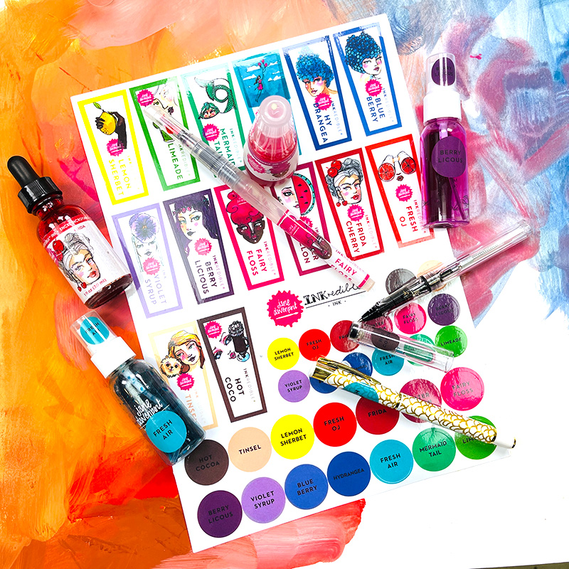 Jane Davenport Art Supply klistremerker organisering